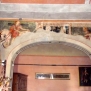Pianezza San Pietro Lacerti arco transetto nord, santi Sebastiano, Martino a cavallo, Bernardino, Grato e il Battista