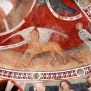 Pianezza San Pietro Abside, il leone di san Marco e santa Corona
