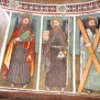 Pianezza San Pietro Abside, fascia bassa, monofora sinistra, Matteo, Giacomo, Andrea