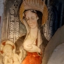 Pianezza San Pietro Abside, arco trionfale, piedritto destro, Madonna del Latte, particolare