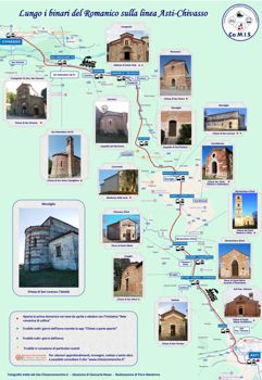 Il percorso e le chiese di “Un percorso tra sogno e realtà – Asti-Chivasso”