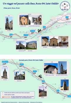 Il percorso e le chiese di “Sui binari del passato recente – Aosta-Pré-Saint-Didier”