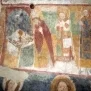 --Parete sinistra registro superiore, san Lorenzo e Sisto II, partIcolare