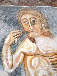 Adamo detteglio - Cappella o Chiesa di San Salvatore a Macra