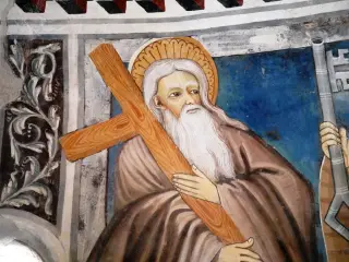 Apostolo dettaglio - Cappella o Chiesa di San Salvatore a Macra