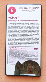 Pannello illustrativo - Cappella del Giset o Vietti a Guardabosone