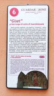 Pannello illustrativo - Cappella del Giset o Vietti a Guardabosone