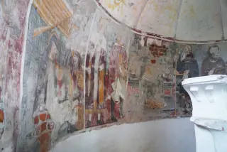 Affreschi Abside - Oratorio di San Rocco a Mandello Vitta