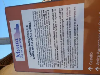 Pannello illustrativo - Parrocchiale di Santa Maria Degli Angeli a Manta