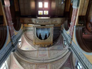 Controfacciata e organo - Parrocchiale di Santa Maria Degli Angeli a Manta