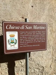 Cartello illustrativo - Chiesa di San Martino in Villa a Momo