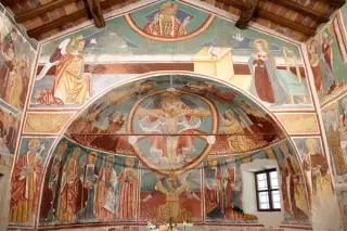 Interno Vista d'insieme - Chiesa-oratorio della Santissima Trinità a Momo