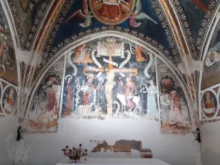 Affresco Crocifissione - Cappella di Santa Croce o San Magno a MondovìFrazione Santa Croce