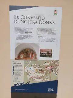 Pannello illustrativo - Ex Convento di Santa Maria delle Grazie o di Nostra Donna a MondovìFrazione Piazza