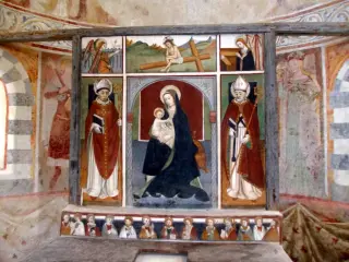 Pala altare, visione d'insieme - Cappella di San Bernolfo a Mondovì