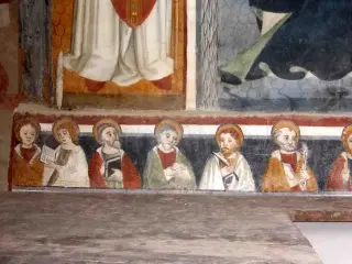 Pala, predella - XII Apostoli, dettaglio - Cappella di San Bernolfo a Mondovì