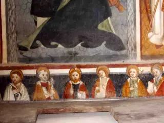 Pala, predella - XII Apostoli, dettaglio - Cappella di San Bernolfo a Mondovì