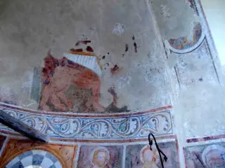 Catino absidale, toro (san Luca) - Cappella di San Bernolfo a Mondovì
