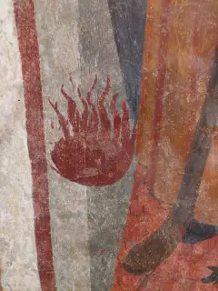 Fuoco di Sant'Antonio dettaglio - Priorato di San Biagio a MondovìFrazione San Biagio