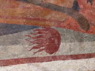 Fuoco di Sant'Antonio dettaglio - Priorato di San Biagio a MondovìFrazione San Biagio