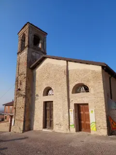Facciata - Chiesa dei Battuti a Montelupo Albese