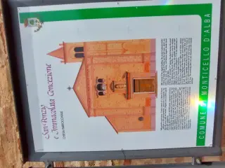 Pannello illustrativo - Parrocchiale di San Ponzio o dell'Immacolata Concezione a Monticello d'Alba