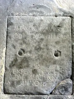 Lastra Tombale - Cappella di Sant'Andrea al Castello a Montiglio Monferrato