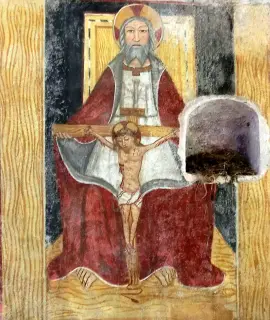 Padreterno col Crocifisso - Ex Confraternita dei Disciplinati di Sant'Antonio a Niella Tanaro