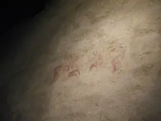 Tracce di affresco nell'attuale museo - Abbazia dei Santi Pietro e Andrea a Novalesa