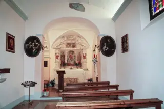 Interno - Chiesa di Santa Maria Assunta di Caristo a BorgomaneroFrazione Santa Cristina