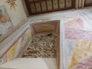 Finestra tamponata - Oratorio della Natività di Maria a OleggioFrazione Gaggiolo