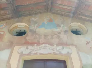 Sritta sopra la porta - Oratorio di San Donato a Oleggio