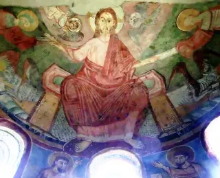 Cristo Pantocratore - Chiesa o Santuario di Santa Maria d'Acqua Dolce a Monesiglio