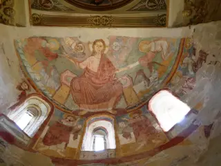 Affreschi absidali - Chiesa o Santuario di Santa Maria d'Acqua Dolce a Monesiglio