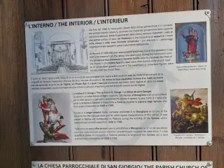 Pannello illustrativo - Parrocchiale di San Giorgio a Paderna