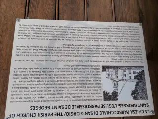 Pannello illustrativo - Parrocchiale di San Giorgio a Paderna