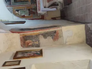 Sant'Antonio Abate e santo - Cappella di San Sebastiano a San Michele Mondovì