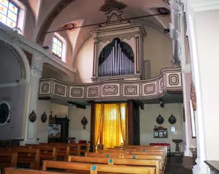 Cantoria e organo - Chiesa di Sant'Ambrogio a Casaleggio Novara