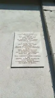 Lapide - Cappella di San Pietro in Forfice a Peveragno
