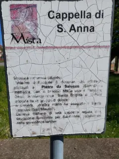 Pannello illustrativo - Cappella di Sant'Anna a Piasco