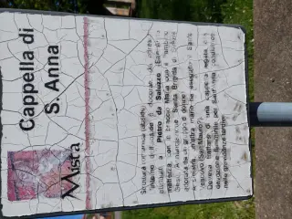 Pannello illustrativo - Cappella di Sant'Anna a Piasco