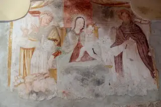 Madonna col bambino - Oratorio della Madonna del Rosario a QuaronaFrazione Doccio