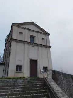 Facciata - Chiesa di Santa Limbania a Rocca GrimaldaFrazione Castelvero