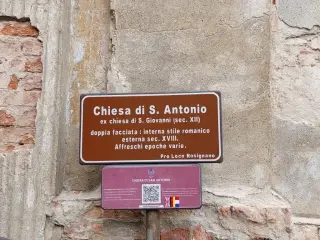 Pannello illustrativo - Chiesa di Sant'Antonio a Rosignano Monferrato