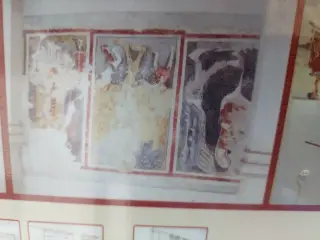 Affreschi tratti dal pannello illustrativo - Cappella di Sant'Antonio Abate e San Magno a San Michele Mondovì