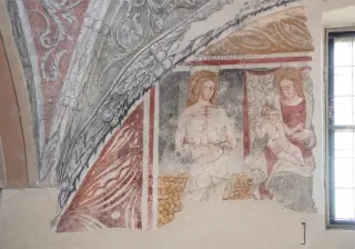 Madonna col Bambino e San Sebastiano - Parrocchiale dei Santi Vito e Modesto a San Pietro MosezzoFrazione Mosezzo