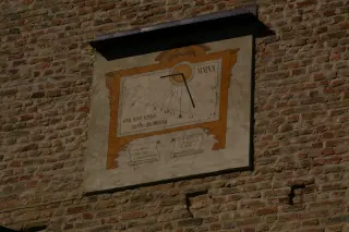 Orologio solare del 2020 - Parrocchiale dei Santi Cosma e Damiano a San Damiano d'Asti