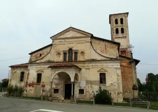 Facciata - Chiesa di Santa Maria delle Grazie del Barazzone a Sandigliano