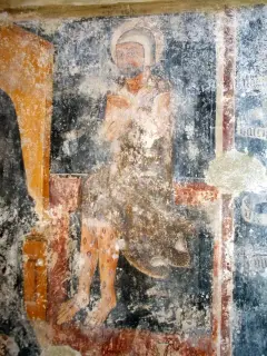 Affreschi trasetto antico - Antica Parrocchiale di San Giovanni a Savigliano