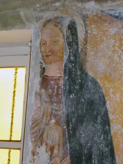 Affreschi trasetto antico - Antica Parrocchiale di San Giovanni a Savigliano